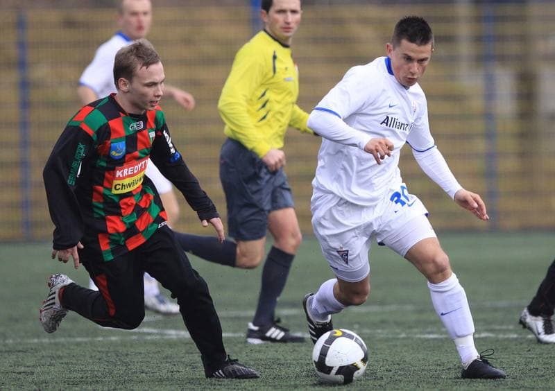 Football. Gornik Zabrze. Press Conference. 27.02.2010