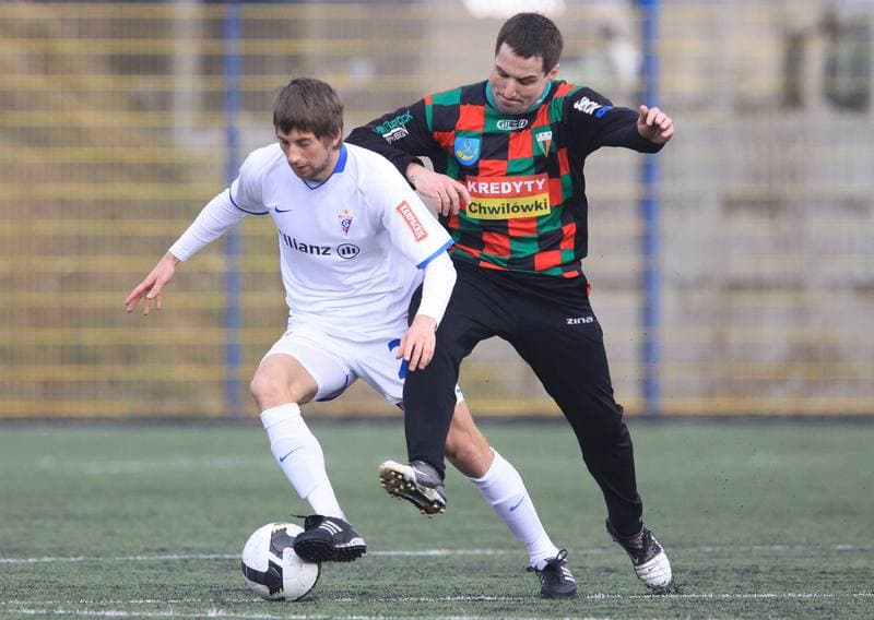 Football. Gornik Zabrze. Press Conference. 27.02.2010