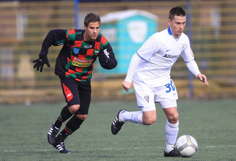 Football. Gornik Zabrze. Press Conference. 27.02.2010