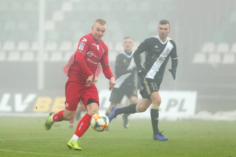 Football. Sparing. Zaglebie Sosnowiec - LKS Lodz. 03.02.2019