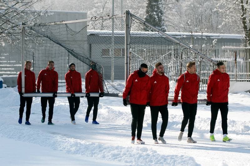 Football. Gornik Zabrze. Training. 05.02.2019