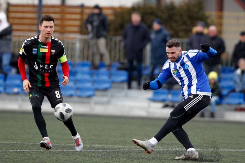 Football. Sparing. GKS Tychy - Ruch Chorzow. 09.02.2019