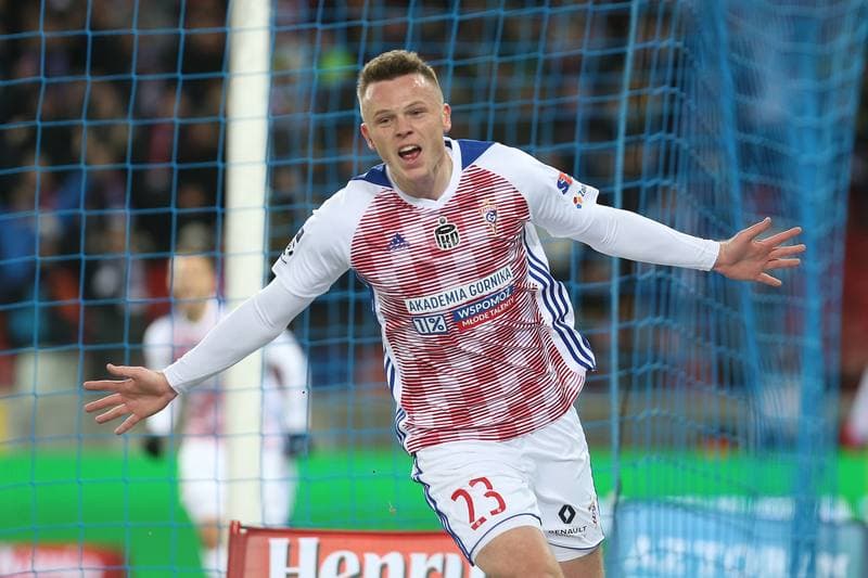Football. Lotto Ekstraklasa. Gornik Zabrze - Wisla Krakow. 11.02.2019