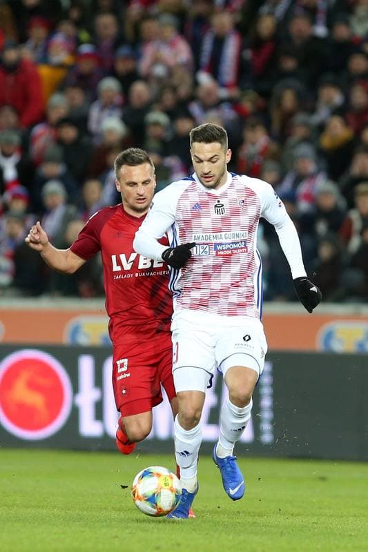 Football. Lotto Ekstraklasa. Gornik Zabrze - Wisla Krakow. 11.02.2019