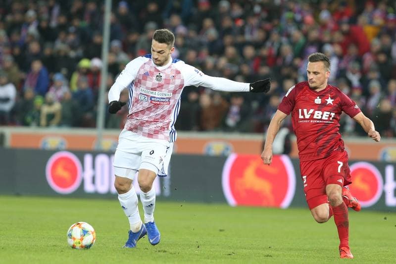Football. Lotto Ekstraklasa. Gornik Zabrze - Wisla Krakow. 11.02.2019