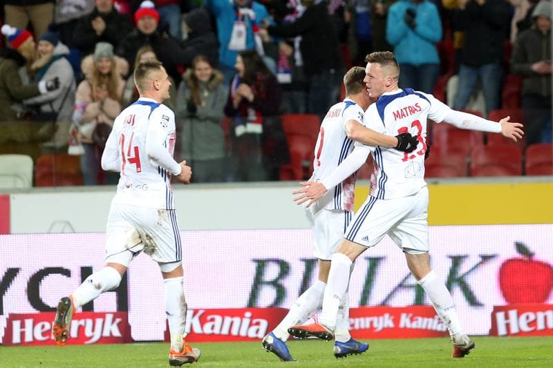 Football. Lotto Ekstraklasa. Gornik Zabrze - Wisla Krakow. 11.02.2019