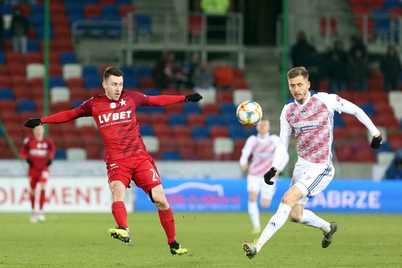 Football. Lotto Ekstraklasa. Gornik Zabrze - Wisla Krakow. 11.02.2019