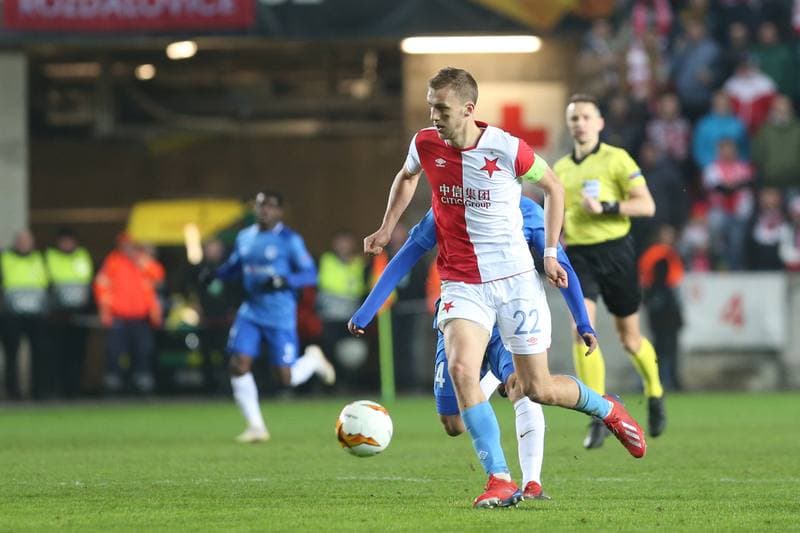 Football. UEFA Europa League. Slavia Prague - KRC Genk. 14.02.2019
