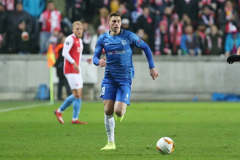 Football. UEFA Europa League. Slavia Prague - KRC Genk. 14.02.2019