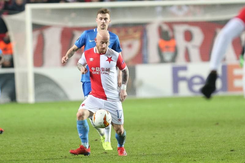 Football. UEFA Europa League. Slavia Prague - KRC Genk. 14.02.2019