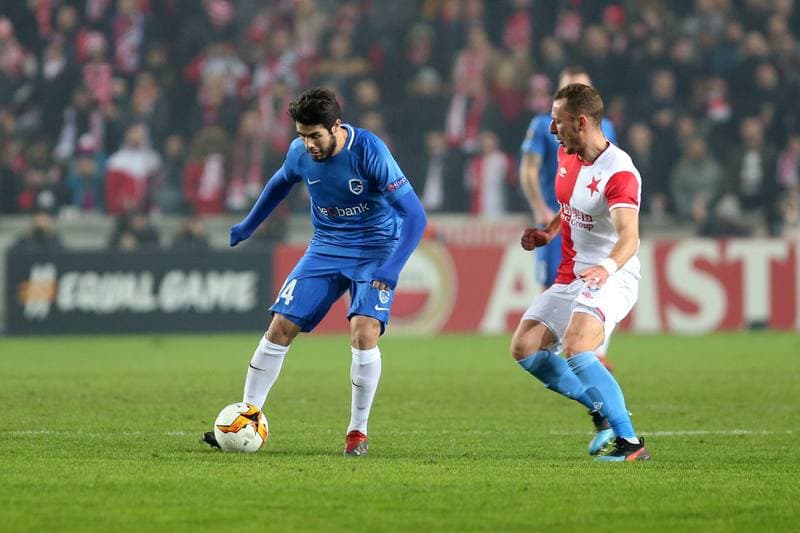 Football. UEFA Europa League. Slavia Prague - KRC Genk. 14.02.2019