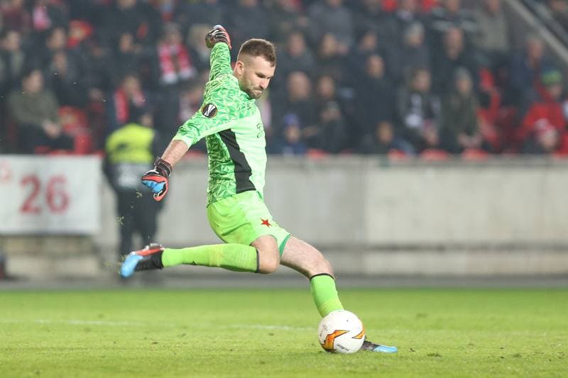 Football. UEFA Europa League. Slavia Prague - KRC Genk. 14.02.2019
