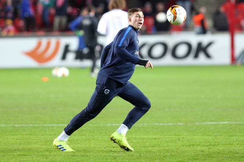 Football. UEFA Europa League. Slavia Prague - KRC Genk. 14.02.2019