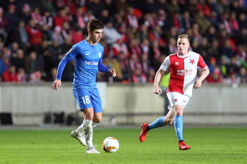 Football. UEFA Europa League. Slavia Prague - KRC Genk. 14.02.2019