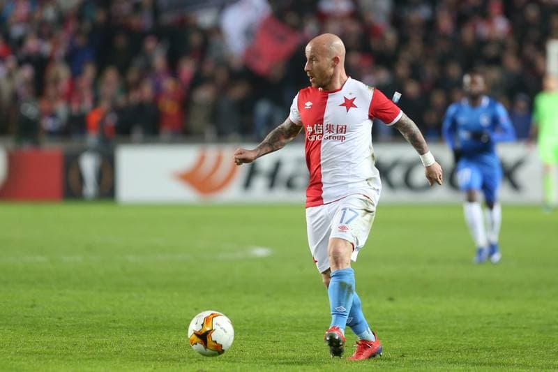 Football. UEFA Europa League. Slavia Prague - KRC Genk. 14.02.2019