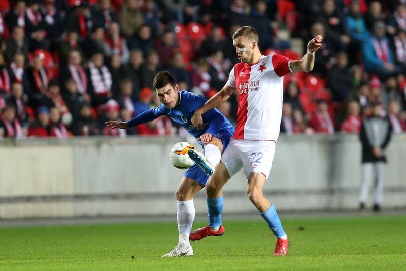 Football. UEFA Europa League. Slavia Prague - KRC Genk. 14.02.2019