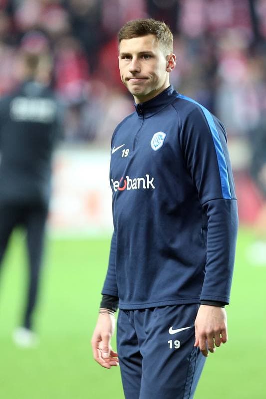 Football. UEFA Europa League. Slavia Prague - KRC Genk. 14.02.2019
