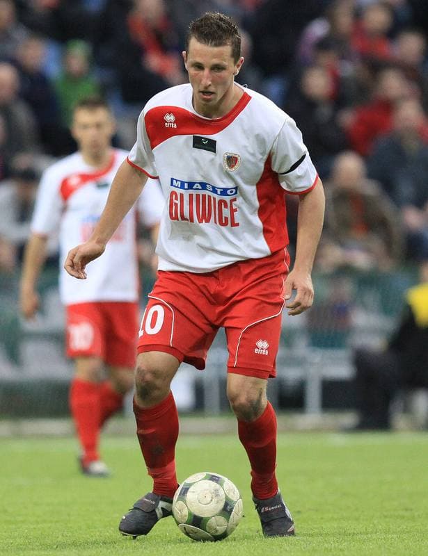 Football. Ekstraklasa. Piast Gliwice - Cracovia Krakow. 15.05.2010