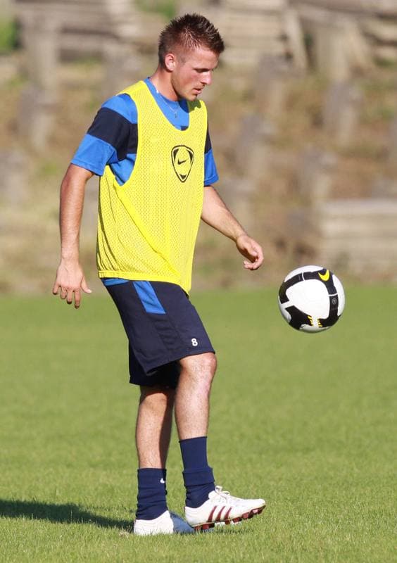 Football. Gornik Zabrze. Training. 07.01.2010