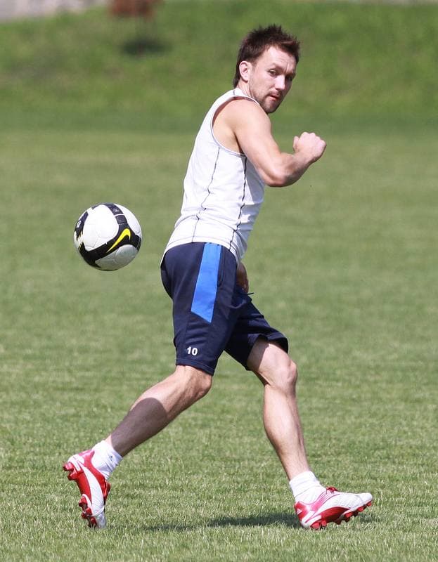 Football. Gornik Zabrze. Training. 10.08.2010