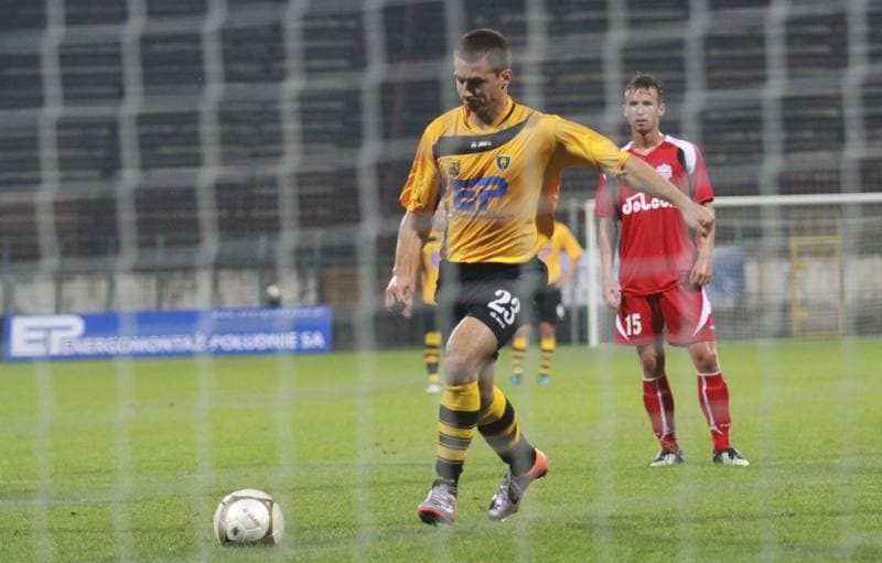 Football. I liga. GKS Katowice - Dolcan Zabki. 31.03.2012