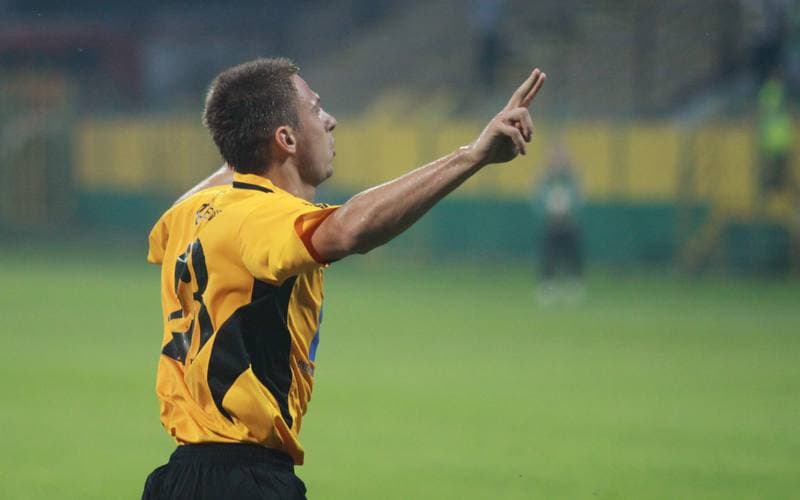 Football. I liga. GKS Katowice - Dolcan Zabki. 31.03.2012
