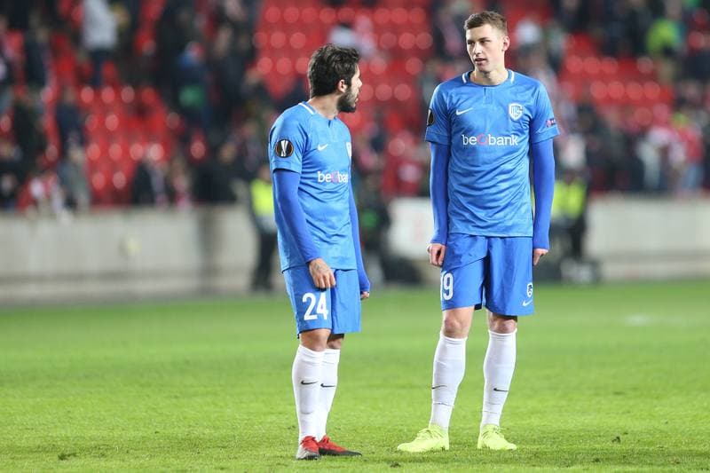 Football. UEFA Europa League. Slavia Prague - KRC Genk. 14.02.2019