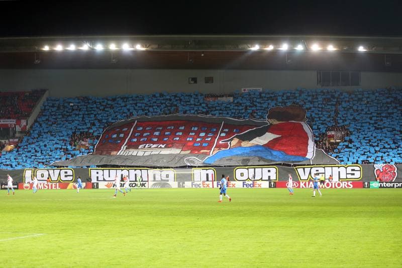 Football. UEFA Europa League. Slavia Prague - KRC Genk. 14.02.2019