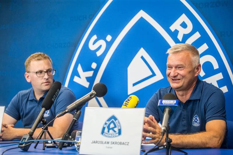 Football. Ruch Chorzow. Press Conference. 01.07.2021