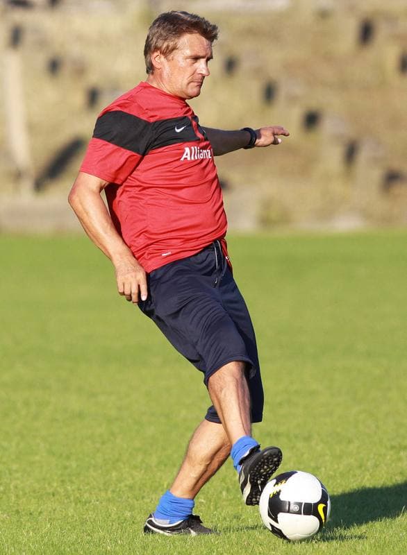 Football. Gornik Zabrze. Training. 07.01.2010