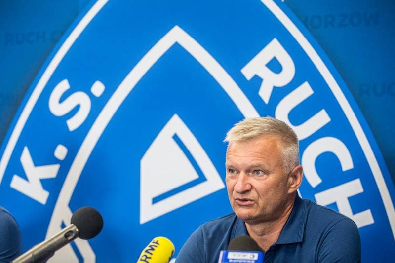 Football. Ruch Chorzow. Press Conference. 01.07.2021