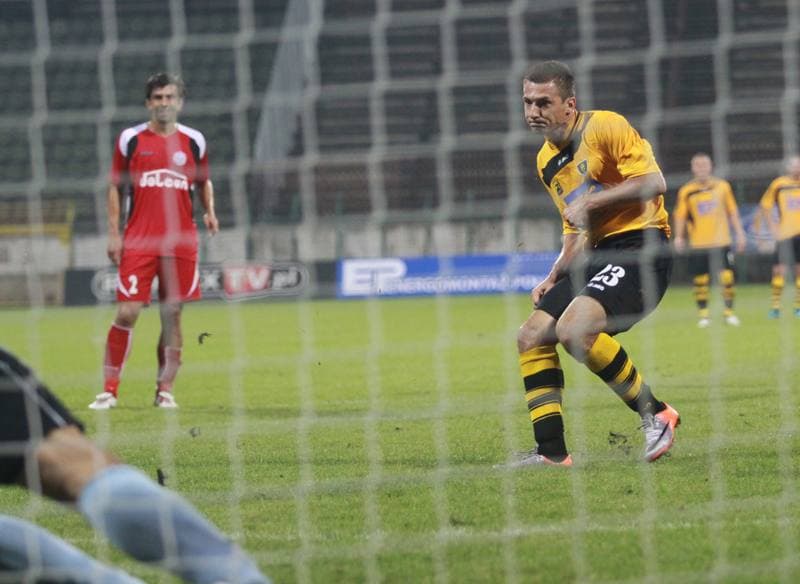 Football. I liga. GKS Katowice - Dolcan Zabki. 31.03.2012