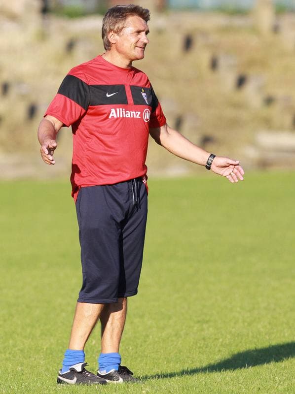 Football. Gornik Zabrze. Training. 07.01.2010
