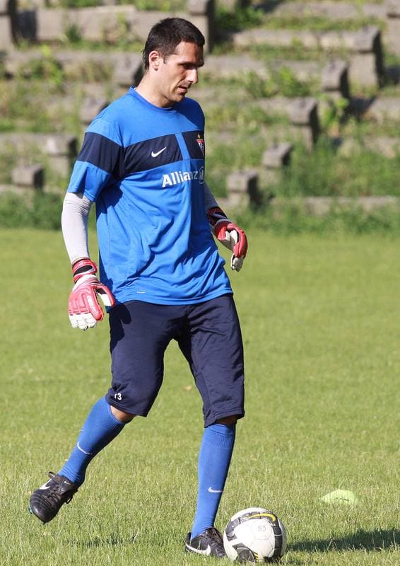 Football. Gornik Zabrze. Training. 07.01.2010