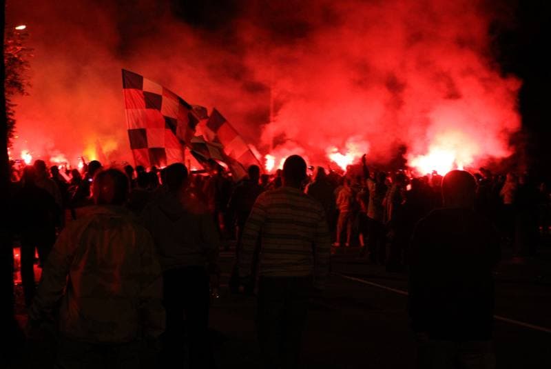 Football. Gornik Zabrze. Press Conference. 02.06.2010