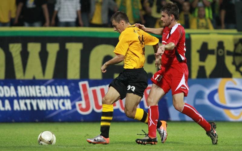 Football. I liga. GKS Katowice - Dolcan Zabki. 31.03.2012