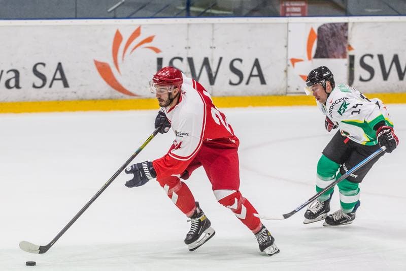 Ice Hockey. Sparing. Reprezentacja Polski - JKH GKS Jastrzebie. 22.08.2021