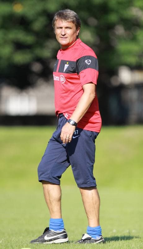 Football. Gornik Zabrze. Training. 07.01.2010