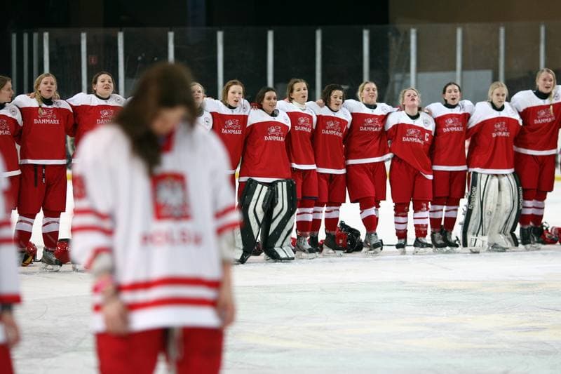 Ice Hockey. U18 Women's World Championship Division I. Poland - Denmark. 25.01.2015