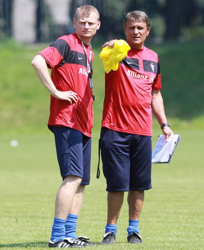 Football. Gornik Zabrze. Training. 07.01.2010