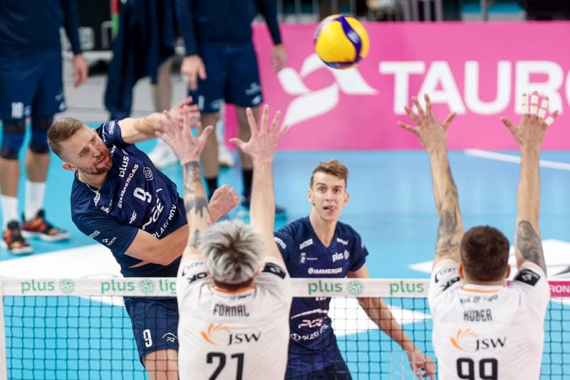 Volleyball. PlusLiga. Jastrzebski Wegiel - PGE Projekt Warszawa. 01.10.2024