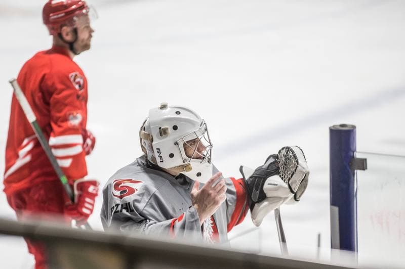Ice Hockey. Poland national team. Training. 19.08.2021