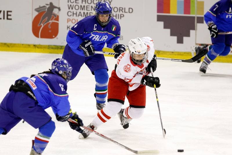 Ice Hockey. Women's World Championship. Poland - Italy. 11.04.2017