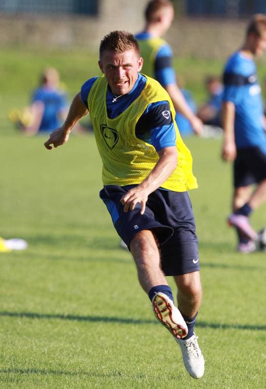 Football. Gornik Zabrze. Training. 07.01.2010