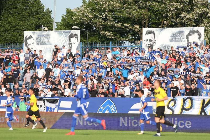 Football. Nice I Liga. Ruch Chorzow - GKS Katowice. 12.05.2018