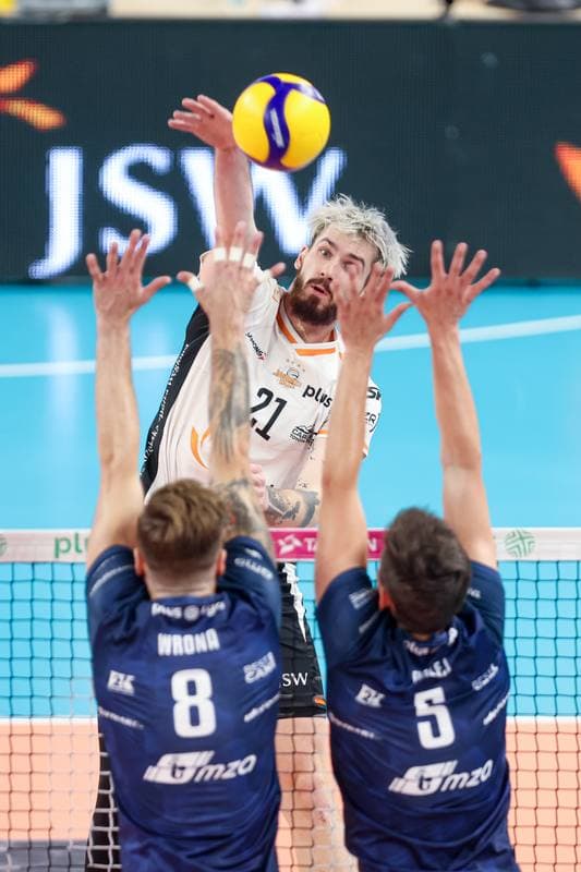 Volleyball. PlusLiga. Jastrzebski Wegiel - PGE Projekt Warszawa. 01.10.2024
