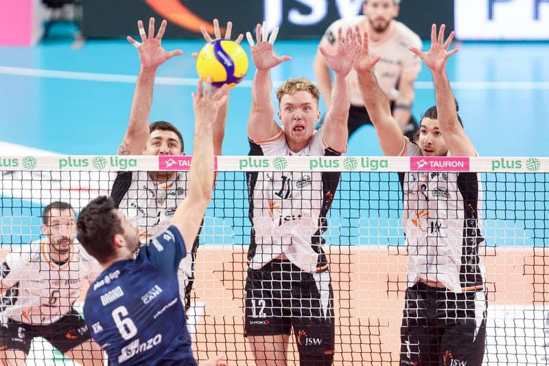 Volleyball. PlusLiga. Jastrzebski Wegiel - PGE Projekt Warszawa. 01.10.2024
