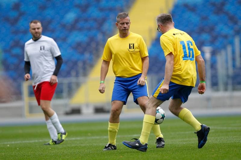 Football. Charity Match. Politicians - Journalists. 27.10.2018