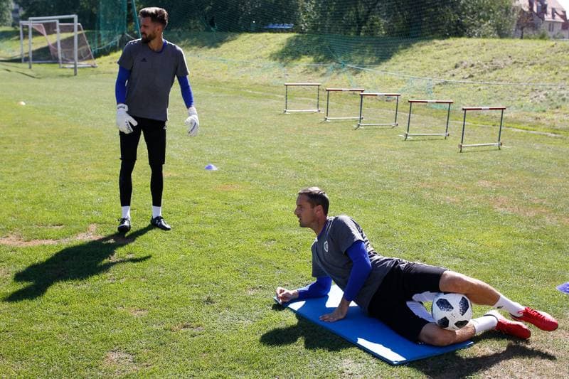 Football. Piast Gliwice. Training. 07.08.2018