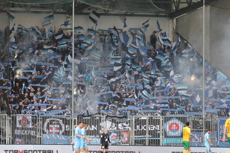 Football. Fortuna Liga. MSK Zilina - Slovan Bratislava. 14.04.2019